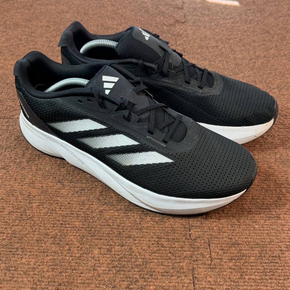C+ Adidas Duramo SL Mens Running Shoes Black White Lightmotion Size 13 ID9849